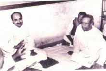 Dr Pandit Gokulotsavji Maharaj with Pandit Bhimsen Joshiji